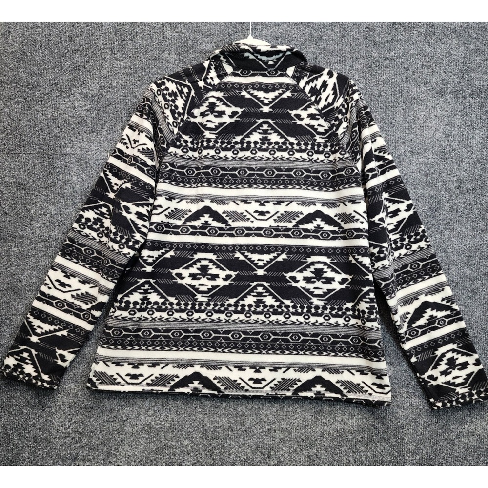 Eddie Bauer Womens Aztec Geometric Fleece Gorpcore Quarter Zip Pullover Size L - Picture 6 of 7